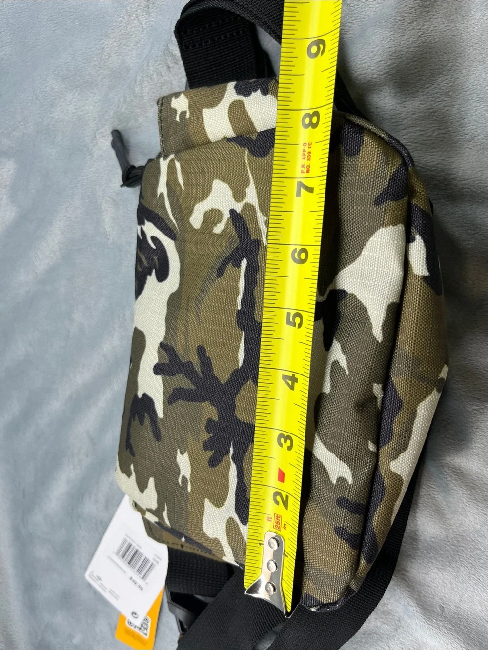 Jordan Olive Camo Belt Bag with Black Strap